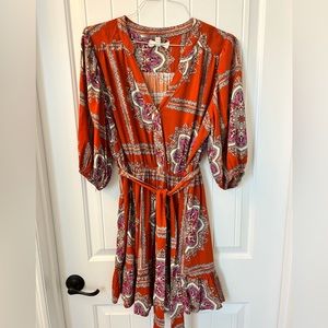 Anthro/ Porridge burnt orange paisley Dress